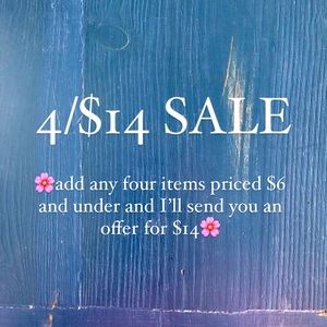 🌸SALE! 4/$14🌸